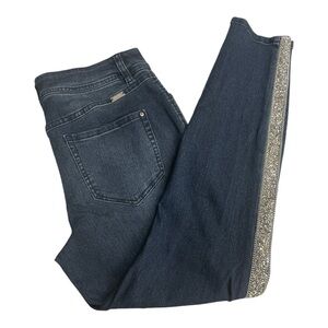 Inc Denim Embellished Skinny Leg, Petite Fit  Jeans Size 10P Glitter Sparkles